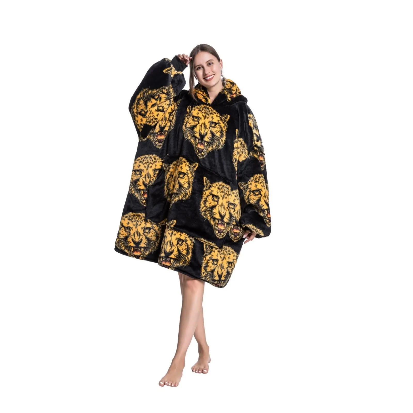 My Snuggy - Adult Leopard Hoodie Blanket