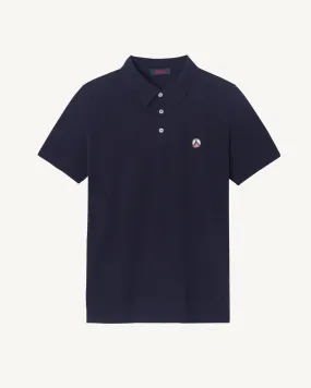 Navy Lavan organic cotton polo shirt