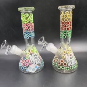 NEU Beaker Bong UV Glow in the Dark 8″