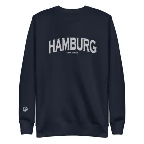 Premium Sweatshirt HAMBURG (Blau/Grau)