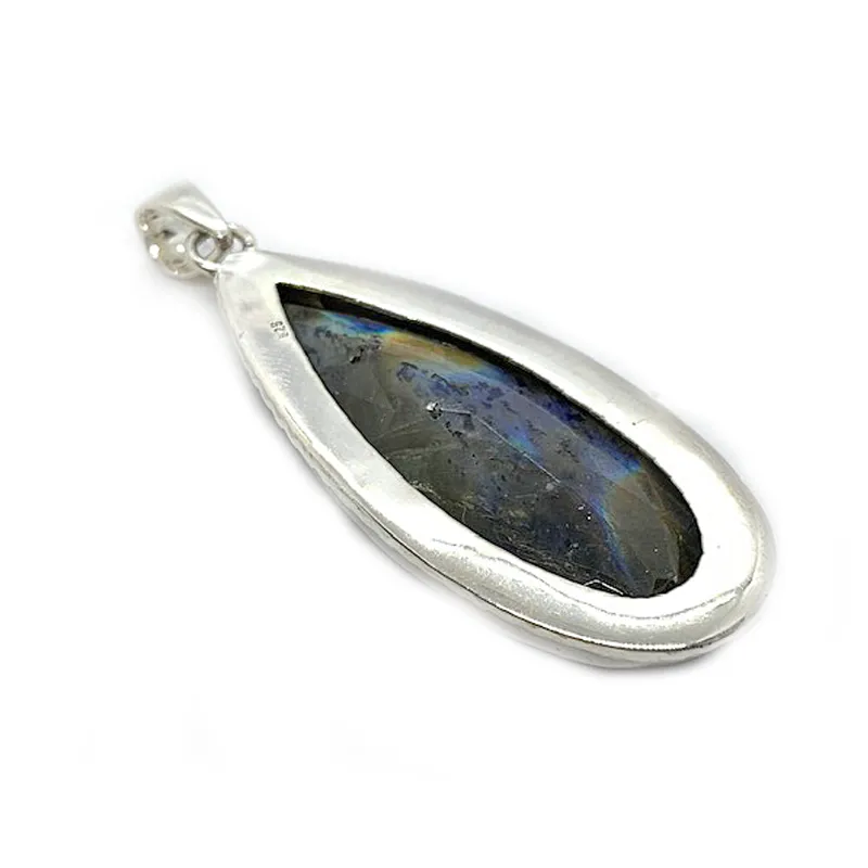 Shalee Labradorite Teardrop Boho Pendant