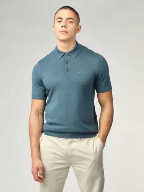 Signature Short Sleeve Polo - Teal