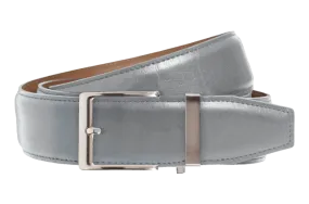 Smooth Grey, 40mm Strap, Dress Belt