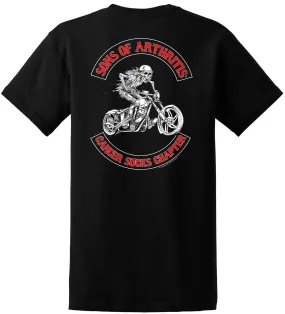 Sons of Arthritis Cancer SUCKS Chapter Pocket Tee (Black)