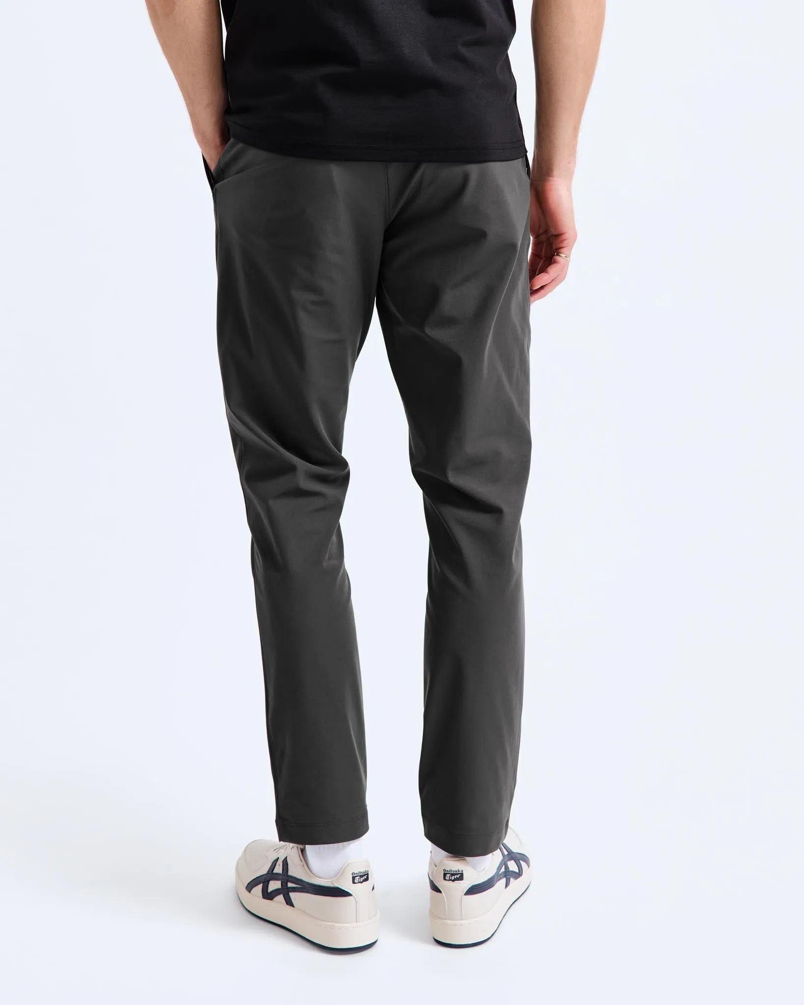 Stretch Warp Knit Slim Coach's Pant