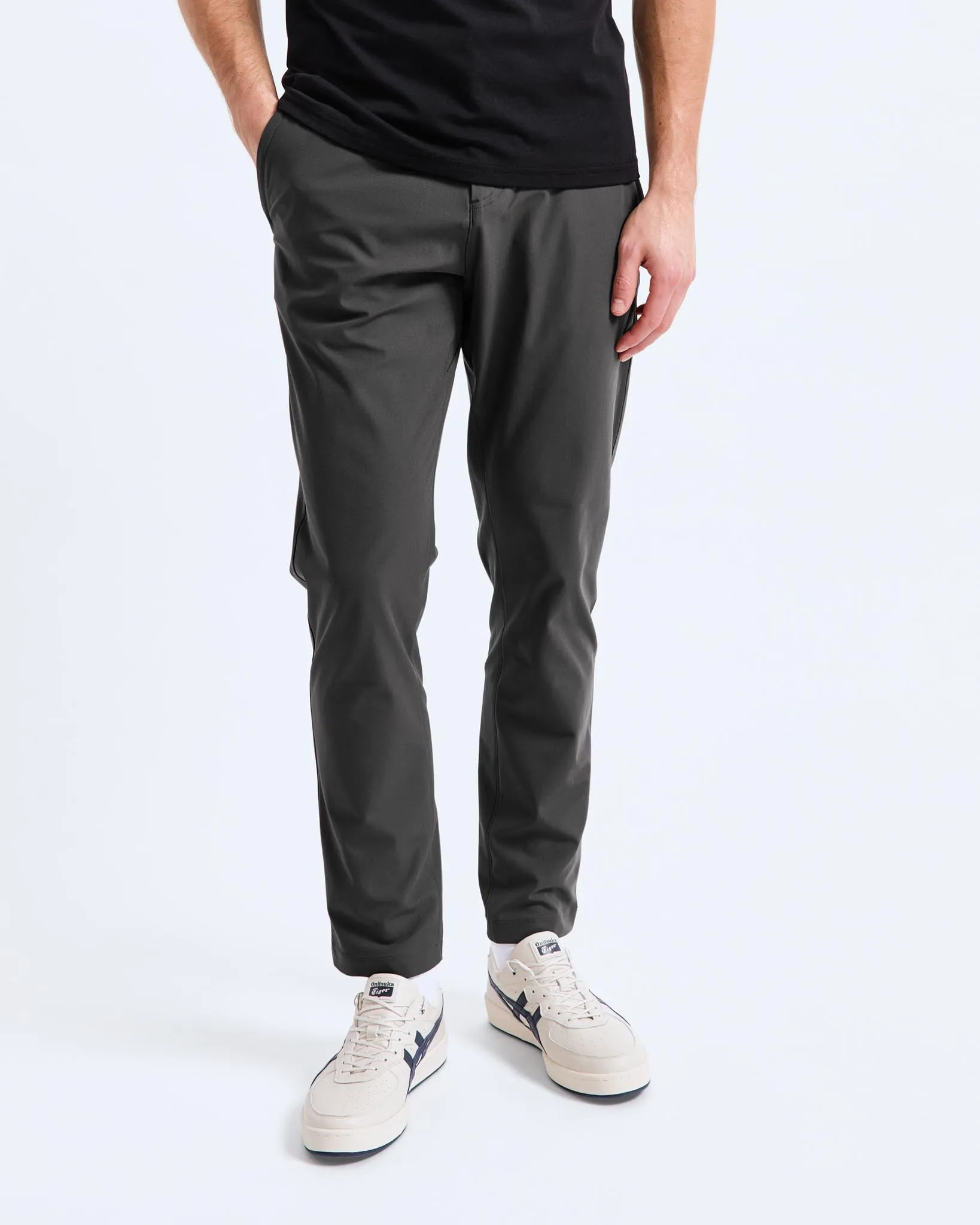 Stretch Warp Knit Slim Coach's Pant