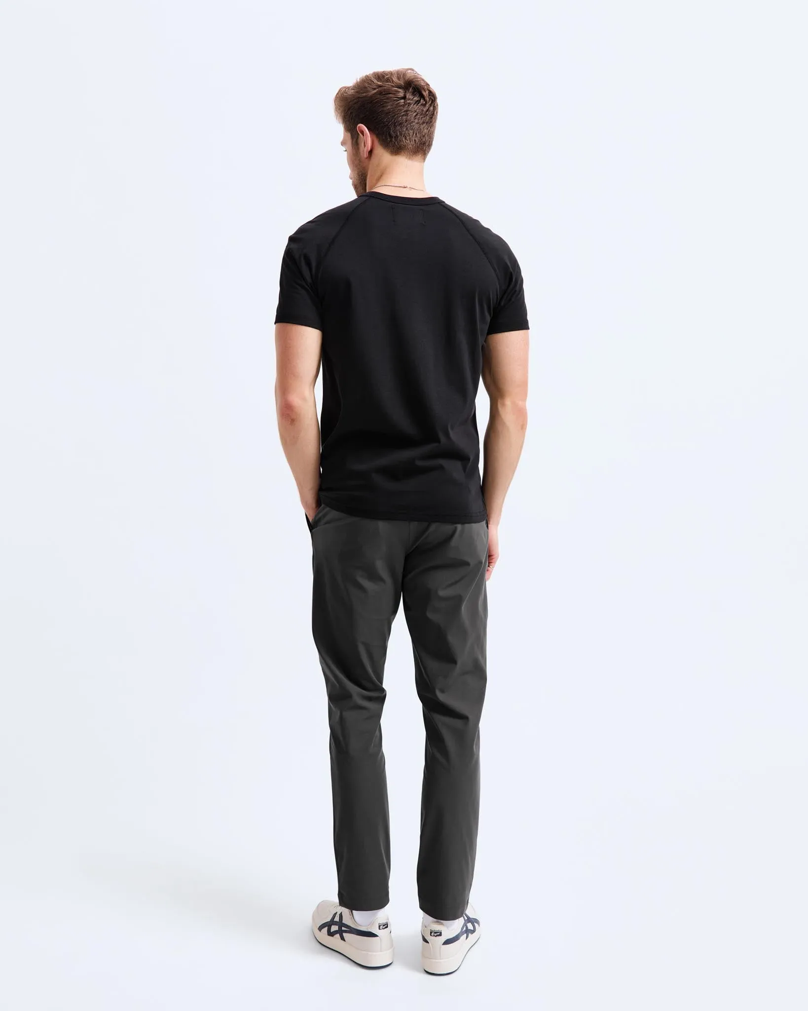 Stretch Warp Knit Slim Coach's Pant