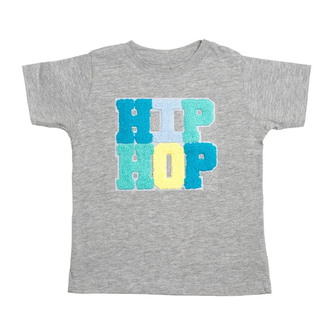 Sweet Wink Hip Hop Patch S/S Tee - Gray