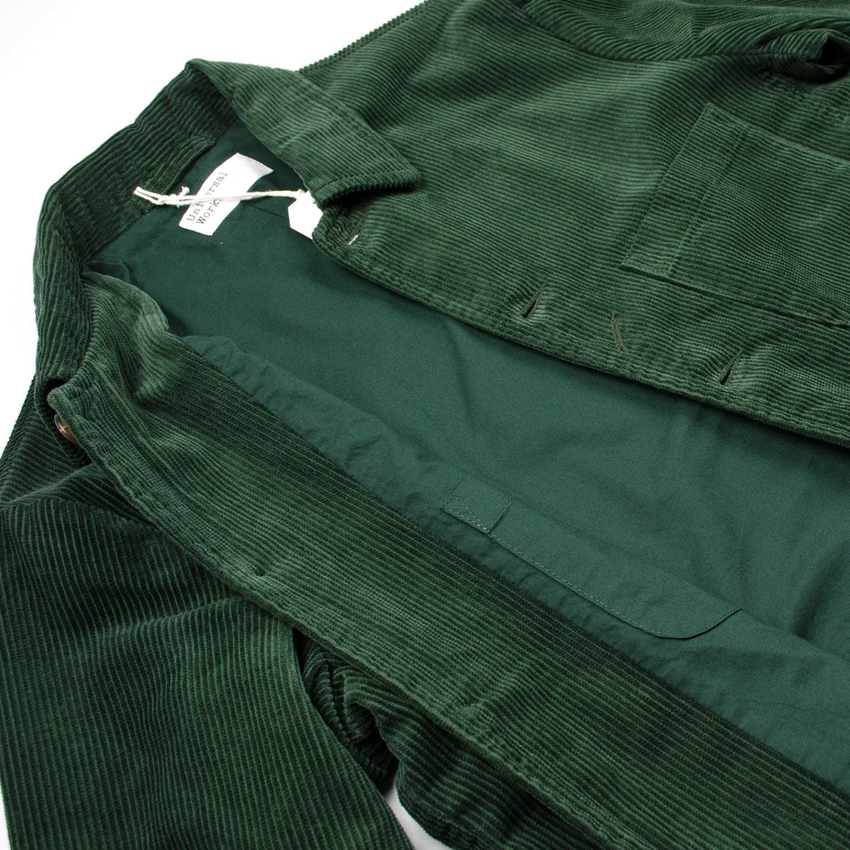 Universal Works - Bakers Jacket Cord - Forest Green