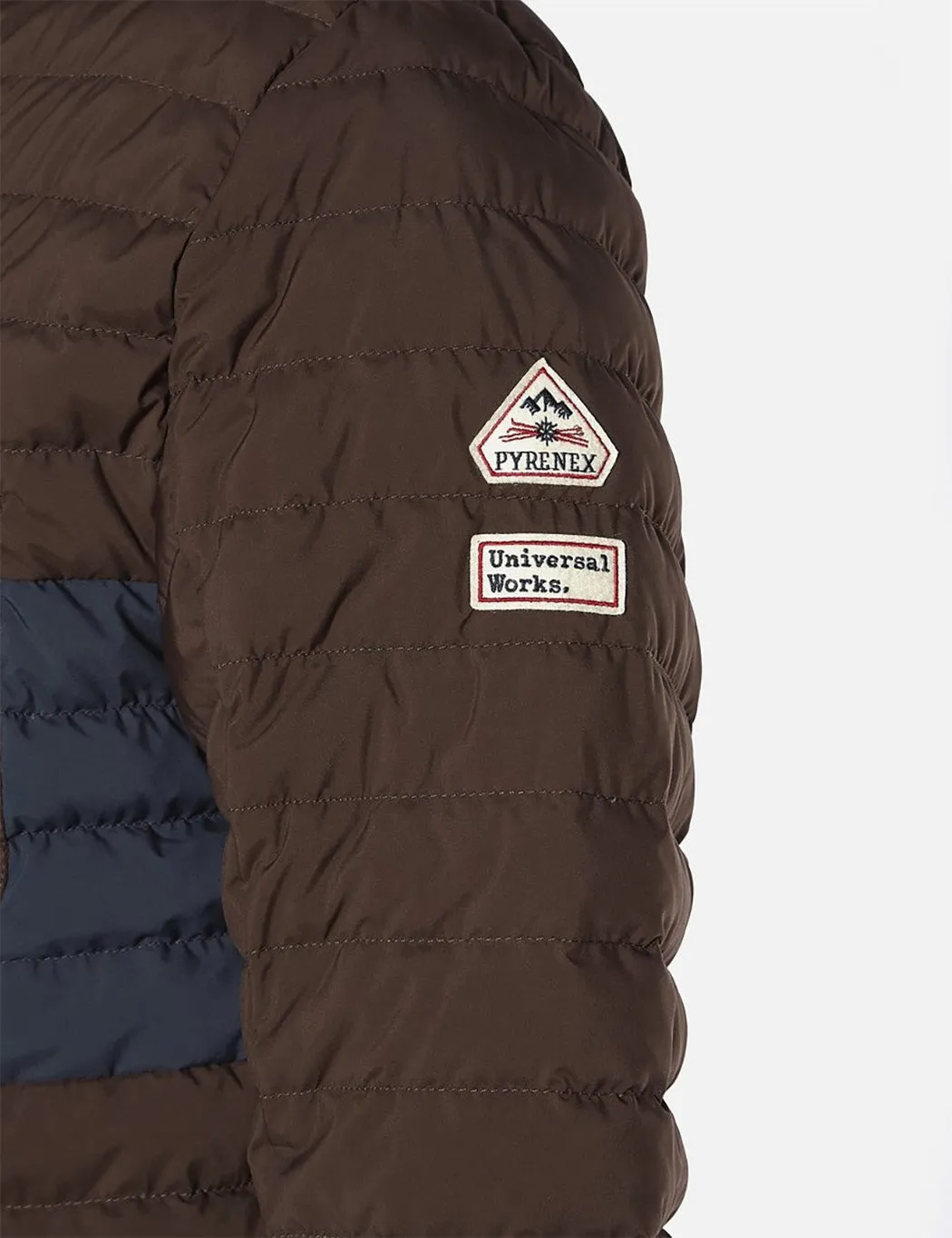 Universal Works x Pyrenex Down Overshirt - Seal Brown