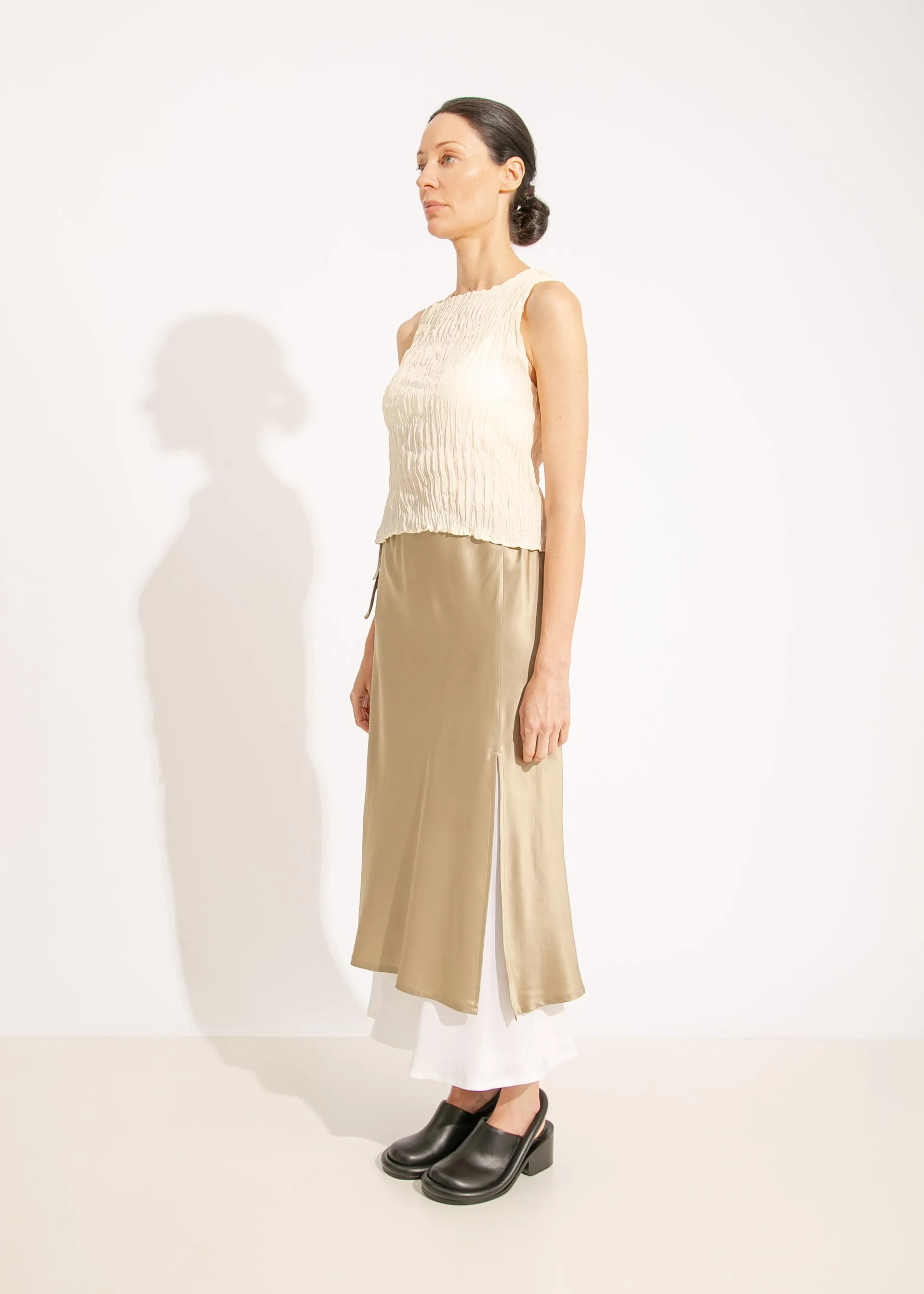 W24 | DAKOTA SKIRT / SAGE-WHITE