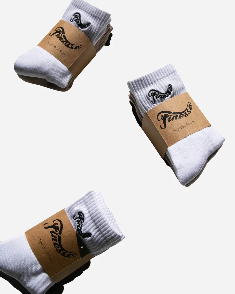 Wavy Organic Cotton Socks 3 Pack